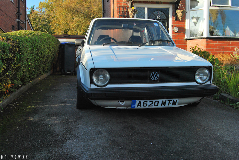 This is Tim's Mk1 Golf Gti Found it tucked up on his driveway 